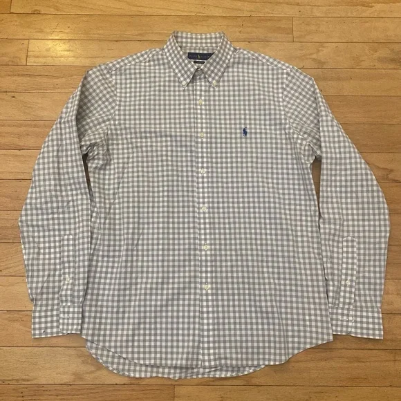 RALPH LAUREN Dress Shirt (Grey, 16.5, Cotton) - Picture 2 of 4